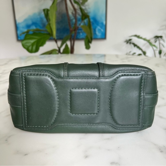 COACH Vintage Y2K Amanda Hobo 6950 Green Leather Brass Shoulder Bag - Picture 9 of 16